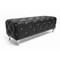 Baxton Studio Stella Crystal Tufted Black Leather Modern Bench 89-4374 - alternate 4